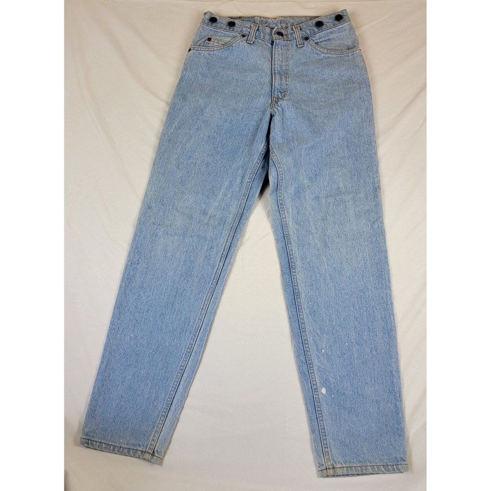 Vintage Levis 552 Orange Tab Jeans Mens 30x32 Light Wash Made in USA Suspender